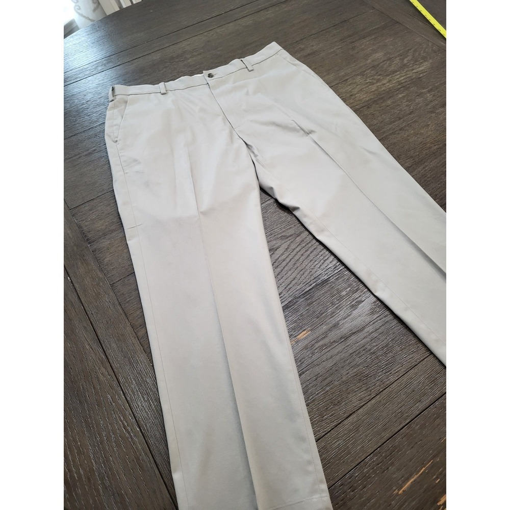Brooks Brothers Advantage Chino Pants Mens 38x30 Clark Fit Beige Cotton Flat